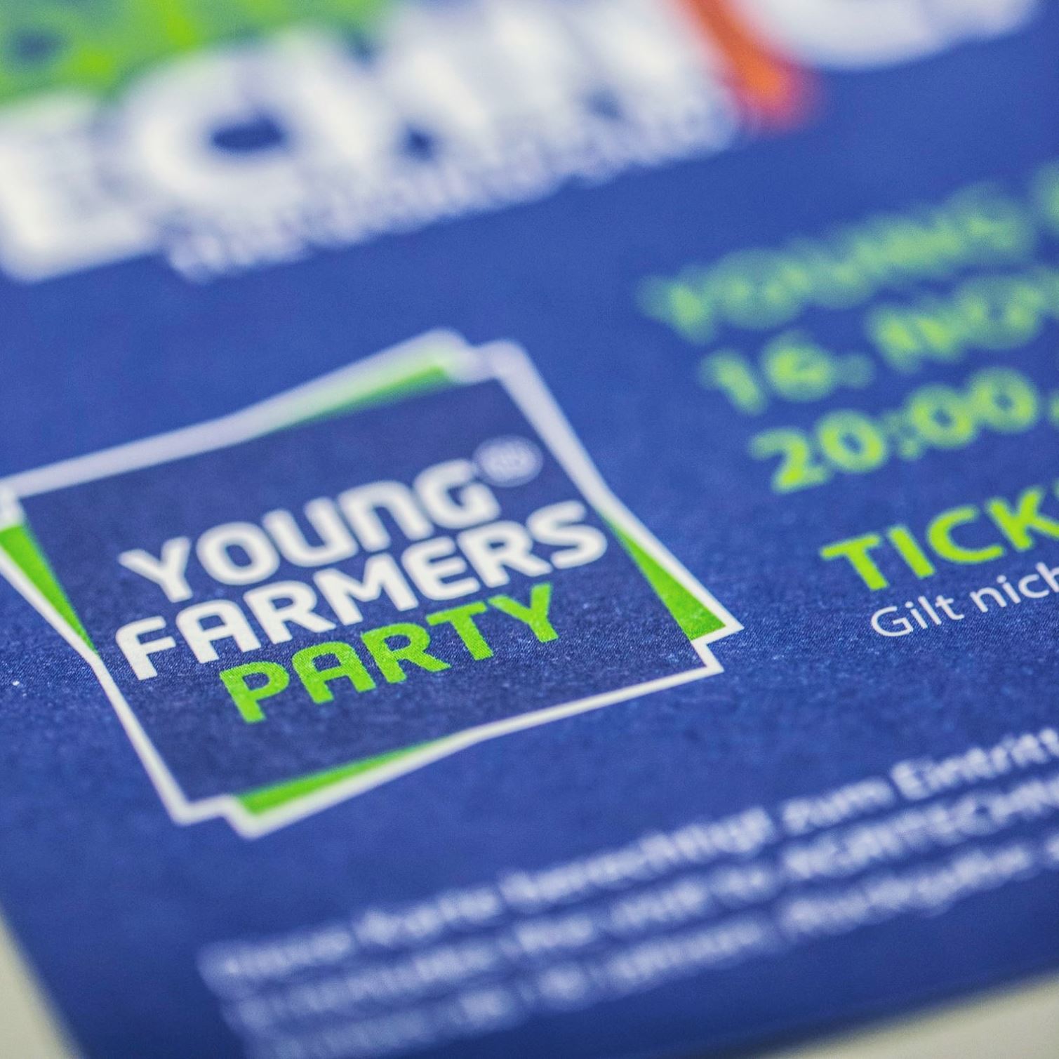 Karten Young Farmers Party 2018