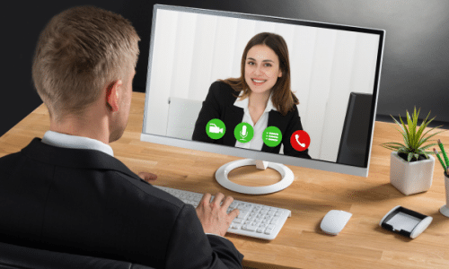 Videochat Bewerbungsgespräch
