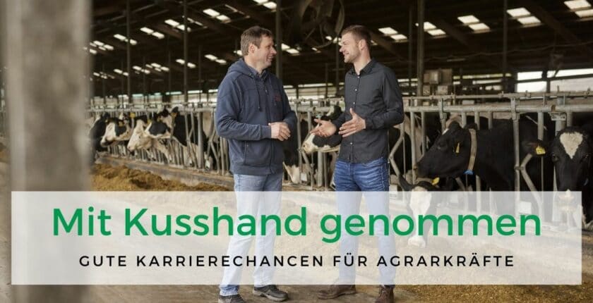 Agrarkräfte mit Kusshand genommen