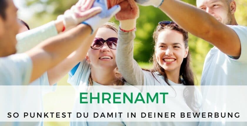 Mit einem Ehrenamt in der Bewerbung punkten