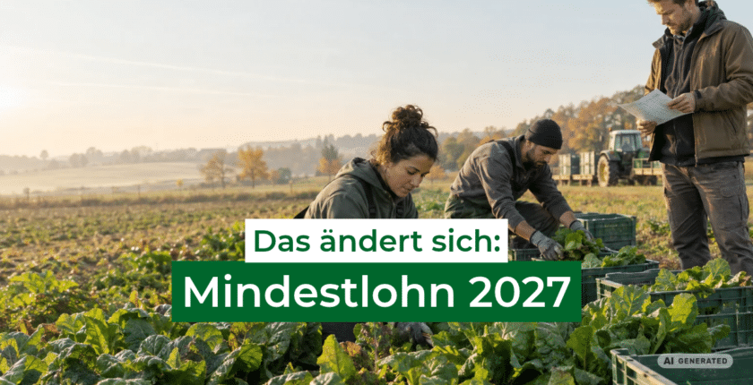 Mindestlohn 2027 in der Landwirtschaft: Kosten und Regeln für Saisonkräfte-Für Arbeitgeber