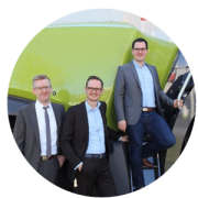 Karrero - Grüne Jobs CLAAS Sebastian Henke, Dr. Andreas Wübbeke und Thomas Anzer